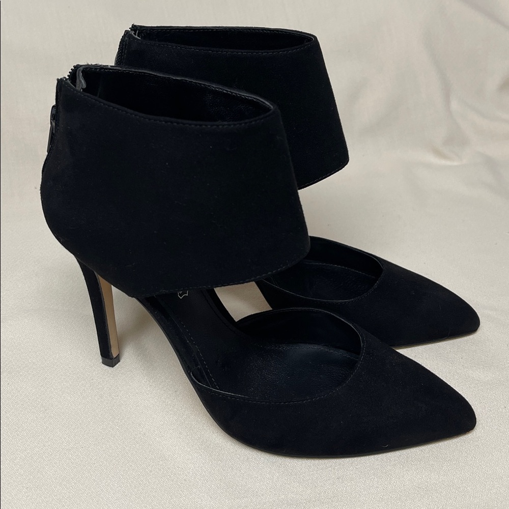 Aldo Elegant Black Ankle Strap Heels